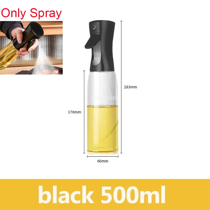 Frasco de spray de óleo para cozinhar oferece a conveniência de pulverizar