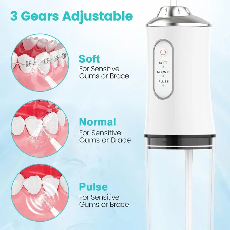 Irrigador Dental portátil oral/BrilhoJet